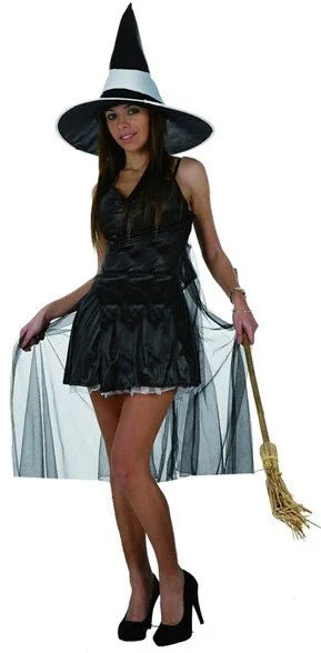 Disfraz de Bruja en Negro para Mujer Adultos Atosa